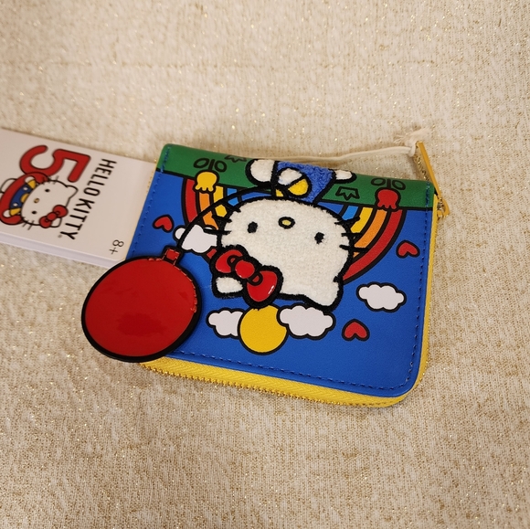 Loungefly Sanrio Hello Kitty 50th Anniversary Red Balloon Zip Around Wallet NEW - Picture 9 of 13